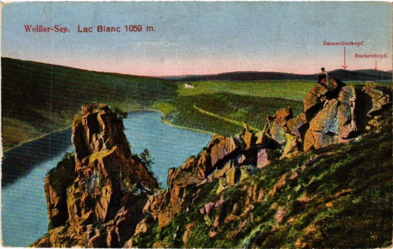 Carte postale ancienne Lac Blanc - Weisser See - Vue - Scene