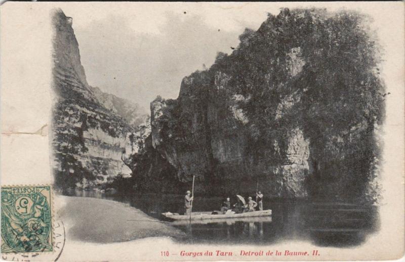 Carte postale ancienne Gorges du Tarn Detroit de la Baume France