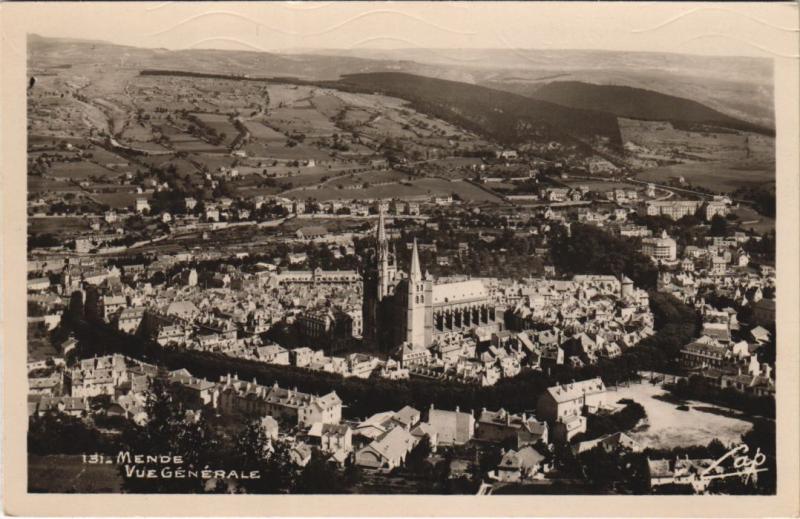 Carte postale ancienne Mende Vue Generale France à Mende