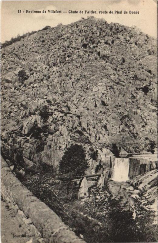 Carte postale ancienne Env.de Villefort Chute de l'Altier France à Altier