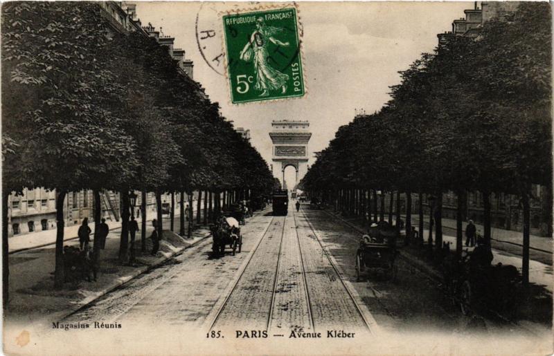 Carte postale ancienne Avenue Kléber à Paris 16e