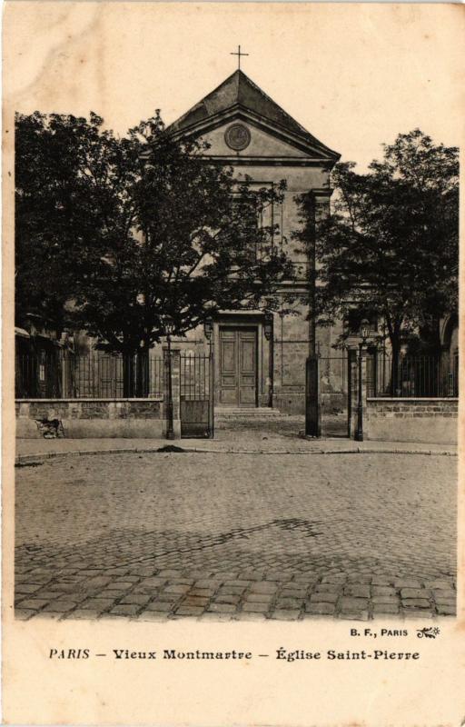 Carte postale ancienne Vieux Montmartre - Eglise Saint-Pierre à Paris 18e