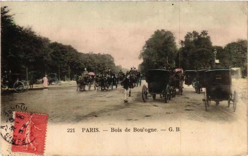 Carte postale ancienne Bois de Boulogne à Paris 16e