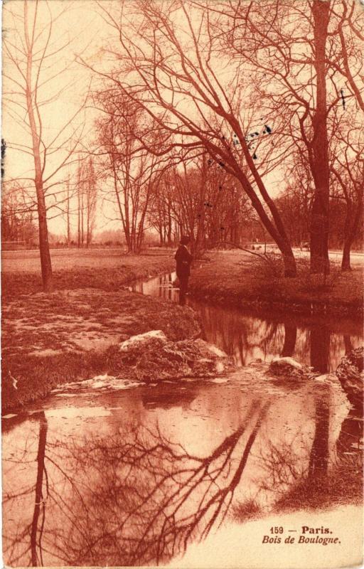 Carte postale ancienne Bois de Boulogne à Paris 16e