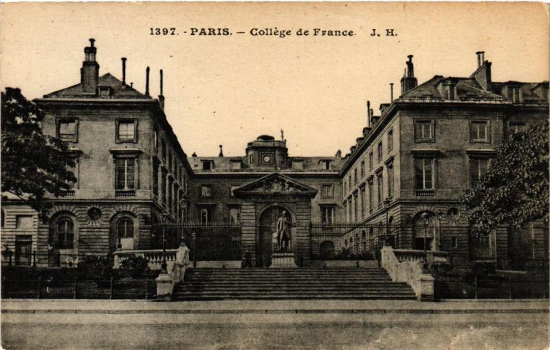 Carte postale ancienne Paris 5e-Collége de France à Paris 5e