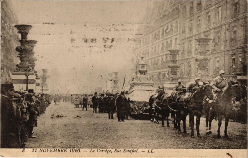 Carte postale ancienne Paris 5e-Rue Soufflot-Le Coriége à Paris 5e