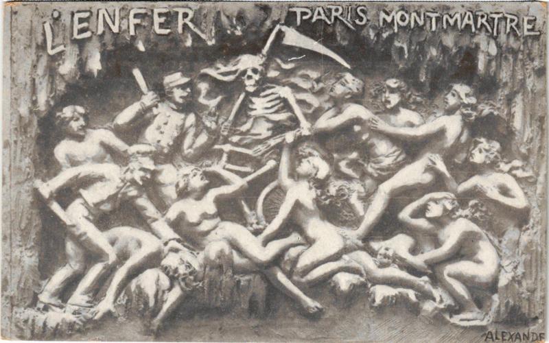 Carte postale ancienne L'Enfer à Paris 9e
