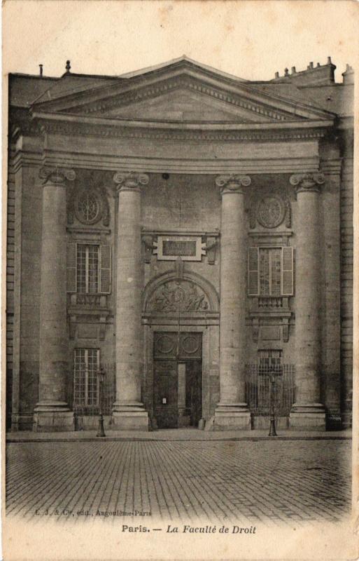 Carte postale ancienne Paris 5e-La Faculté de Droit à Paris 5e