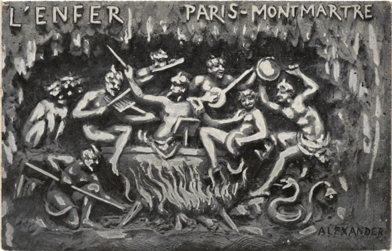 Carte postale ancienne L'Enfer à Paris 9e