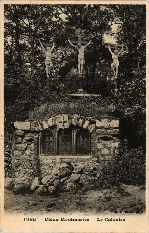 Carte postale ancienne Vieux Montmartre - Le Calvaire à Paris 18e