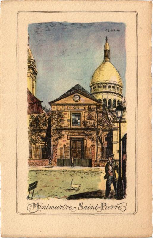 Carte postale ancienne Montmartre - Saint-Pierre à Paris 18e
