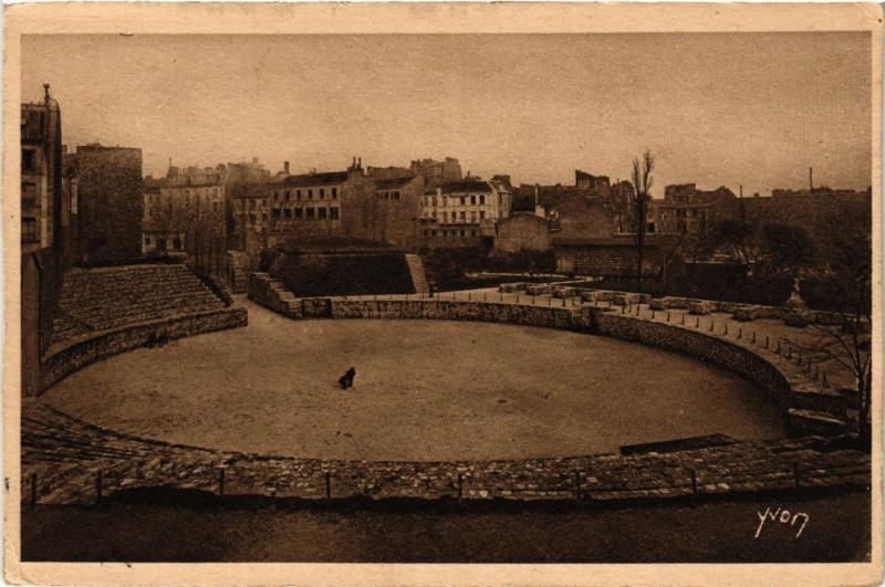 Carte postale ancienne Paris 5e-Les Arénes du Lutéce à Paris 5e