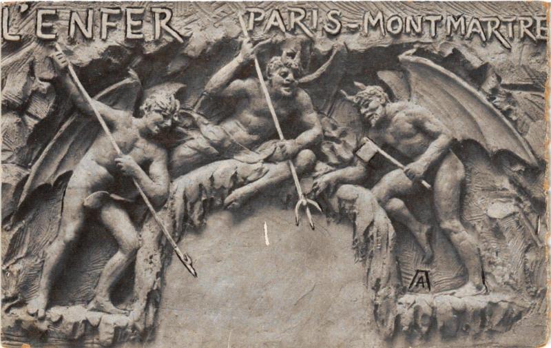 Carte postale ancienne L'Enfer à Paris 9e