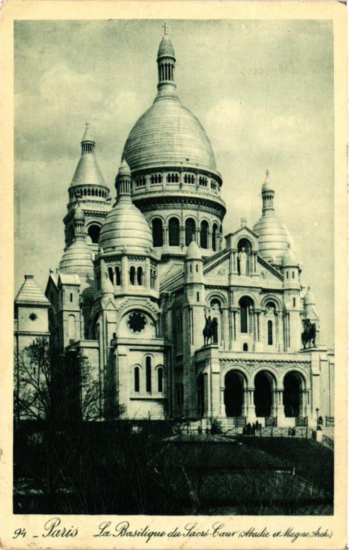 Carte postale ancienne La Basilique du Sacré-Coeur à Paris 18e