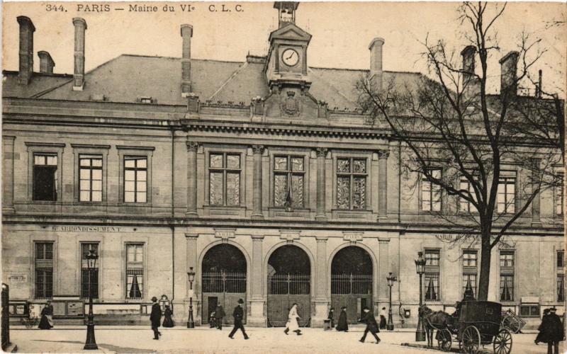 Carte postale ancienne Paris 6e Paris-Mairie à Paris 6e