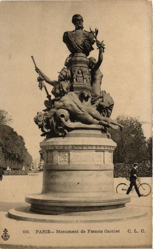 Carte postale ancienne Monument de Francis Garnier à Paris 5e