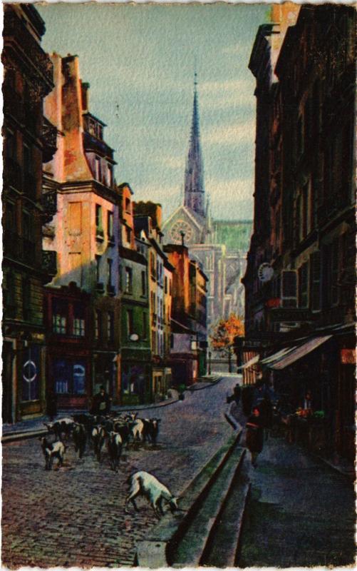 Carte postale ancienne Paris 5e-Rue du Haut Pavé à Paris 5e