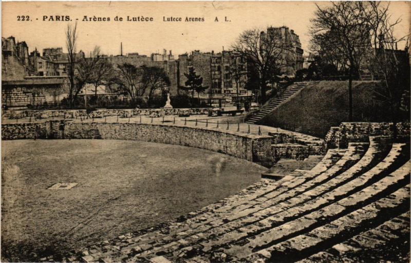 Carte postale ancienne Paris 5e-Arénes de Lutéce à Paris 5e