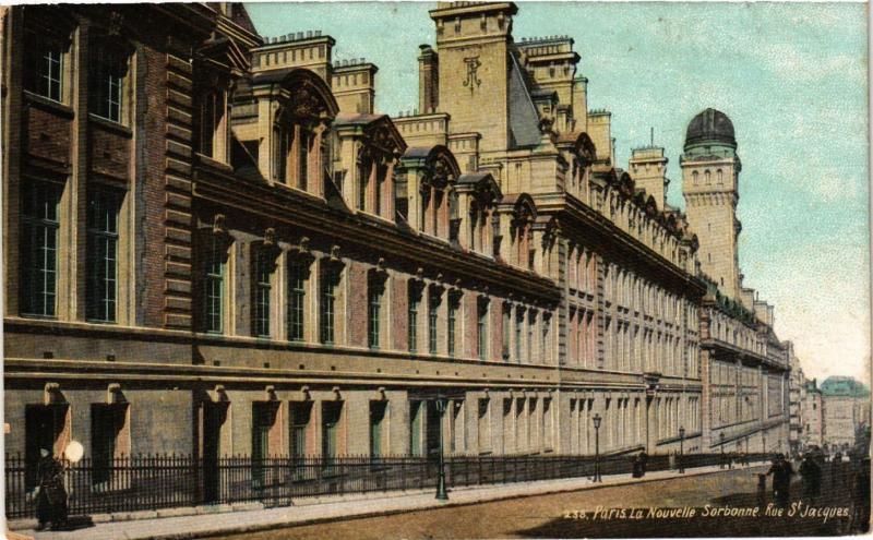 Carte postale ancienne Paris 5e-La Nouvelle Sorbonne-Rue Saint-Jacques à Paris 5e