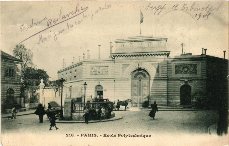Carte postale ancienne Paris 5e-Ecole Polytechnique à Paris 5e