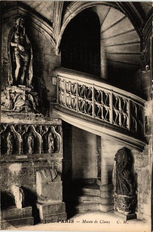 Carte postale ancienne Paris 5e-Musée de Cluny à Paris 5e