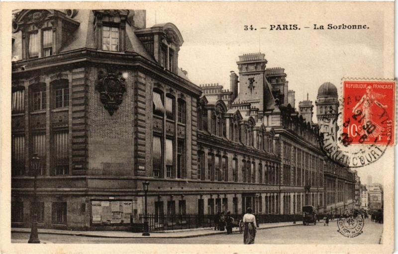 Carte postale ancienne Paris 5e-La Sorbonne à Paris 5e