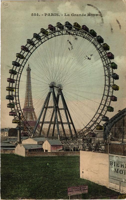 Carte postale ancienne La Grande Roue à Paris 15e