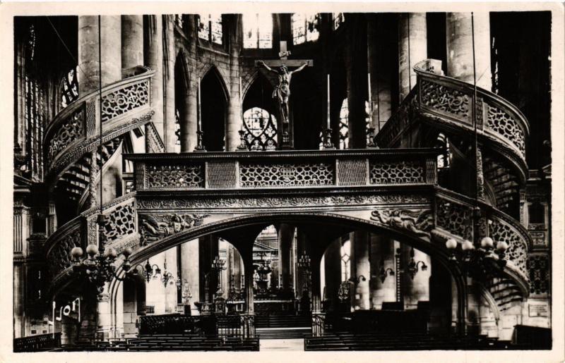 Carte postale ancienne Paris 5e-Eglise Saint Etienne du Mont-Le Jubé à Paris 5e