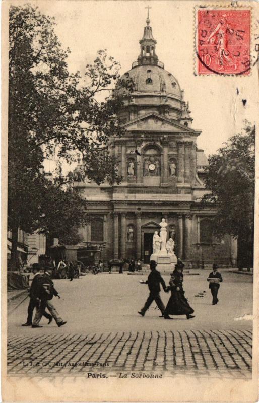 Carte postale ancienne Paris 5e-La Sorbonne à Paris 5e