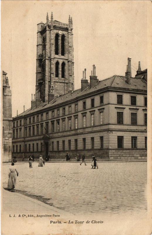 Carte postale ancienne Paris 5e-La Tour de Clovis à Paris 5e