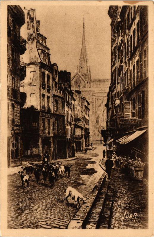 Carte postale ancienne Paris 5e-Rue du Haut Pavé à Paris 5e