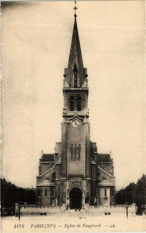 Carte postale ancienne Eglise de Vaugirard à Paris 15e