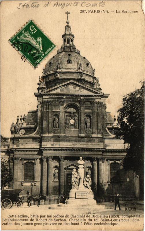 Carte postale ancienne Paris 5e-La Sorbonne à Paris 5e