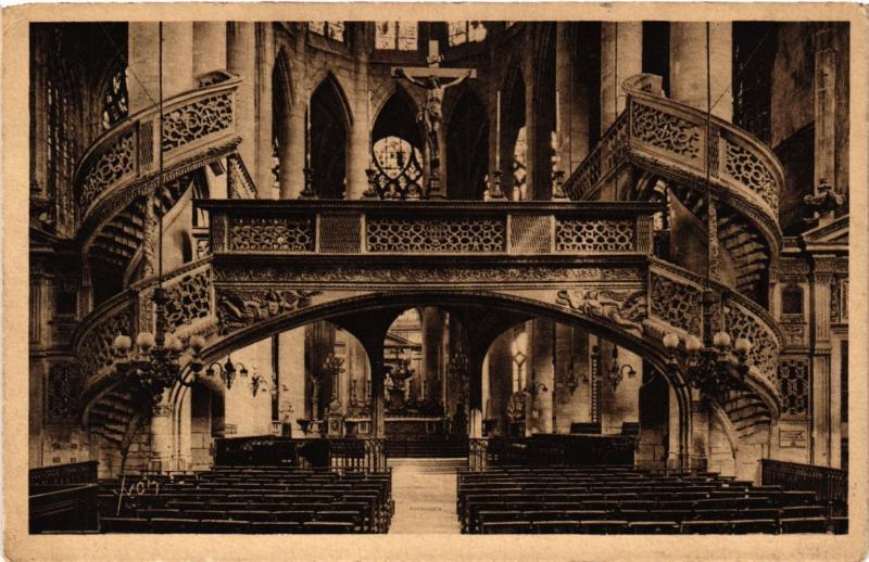 Carte postale ancienne Paris 5e-Eglise Saint-Etienne du Mont-Le Jubé à Paris 5e