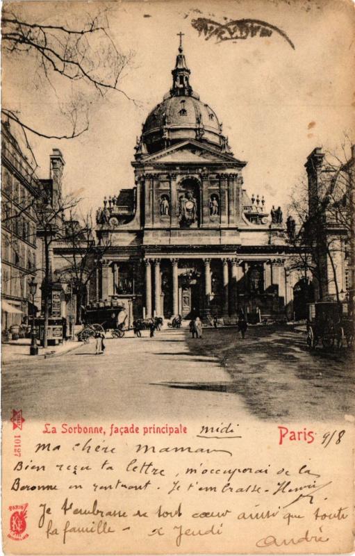 Carte postale ancienne Paris 5e-La Sarbonne à Paris 5e
