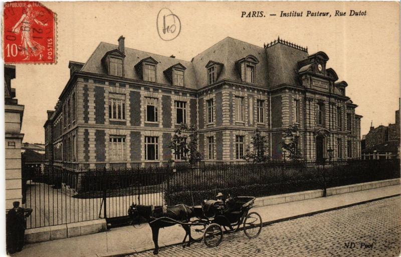 Carte postale ancienne L'Institut Pasteur, Rue Dutot à Paris 15e