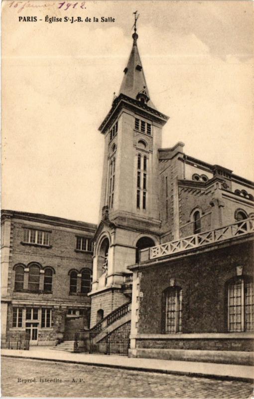 Carte postale ancienne Eglise Saint-Jean-Baptiste-de-La-Salle à Paris 15e