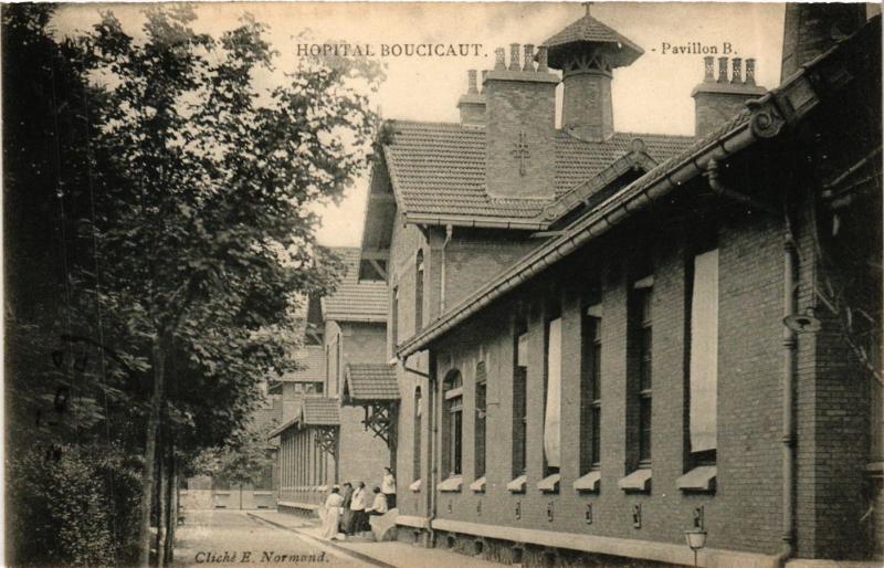 Carte postale ancienne Hôpital Boucicaut - Pavillon B à Paris 15e