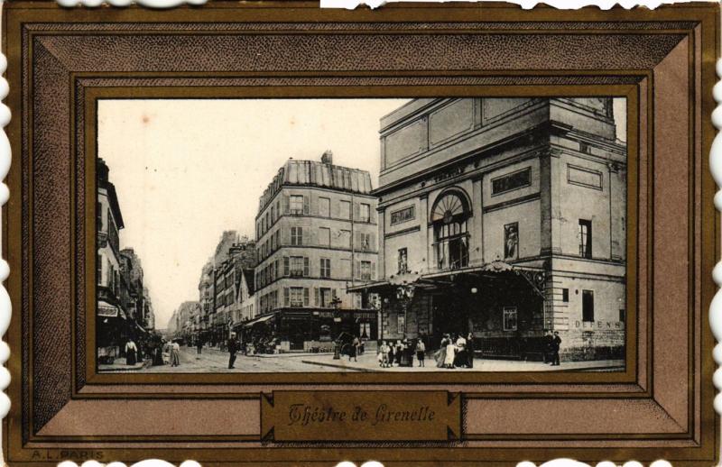 Carte postale ancienne Théâtre de Grenelle à Paris 15e