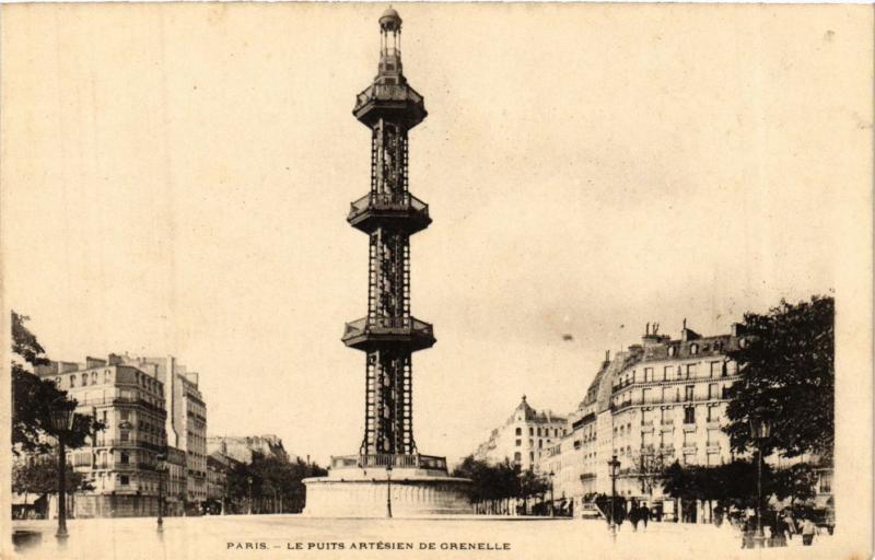 Carte postale ancienne Le Puit artésien de Grenelle à Paris 15e