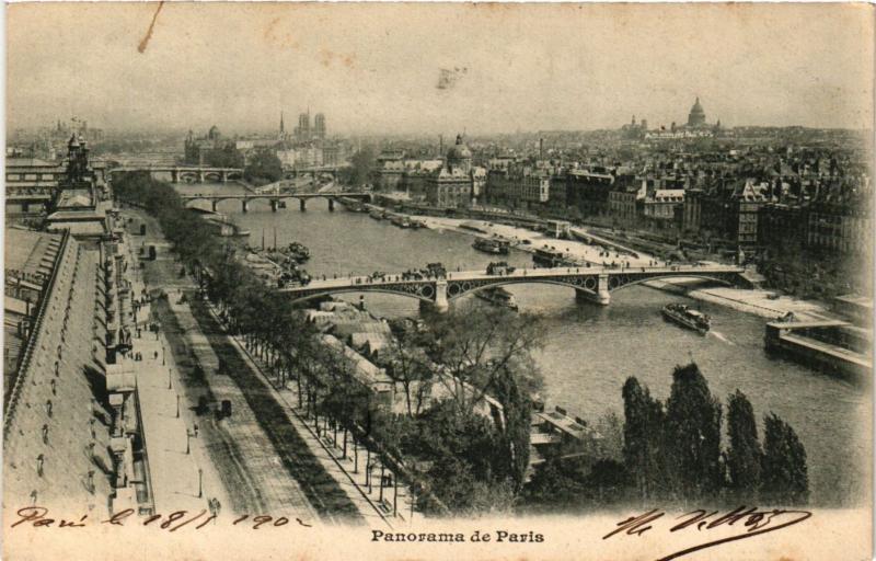 Carte postale ancienne Paris Panorama de Paris