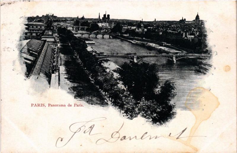 Carte postale ancienne Paris Panorama de Paris
