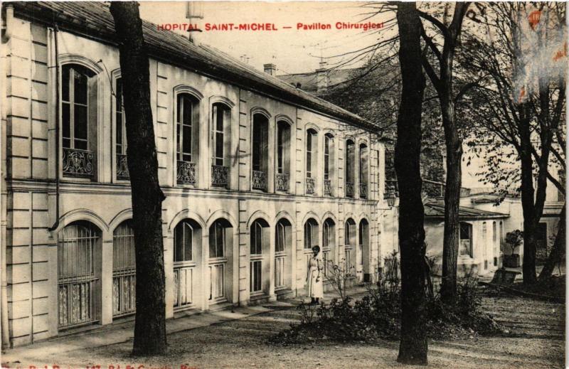 Carte postale ancienne Hôpital Saint-Michel - Pavillon Chirurgical à Paris 15e