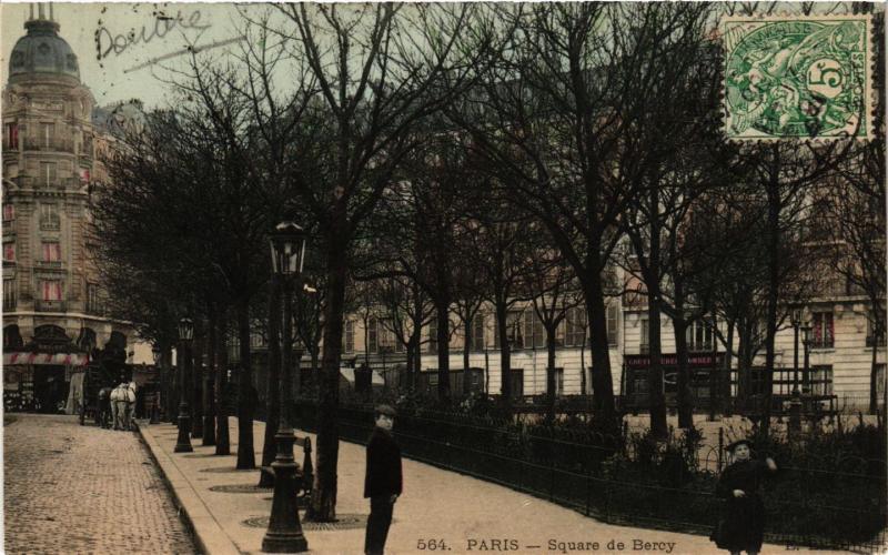 Carte postale ancienne Square de Bercy à Paris 12e