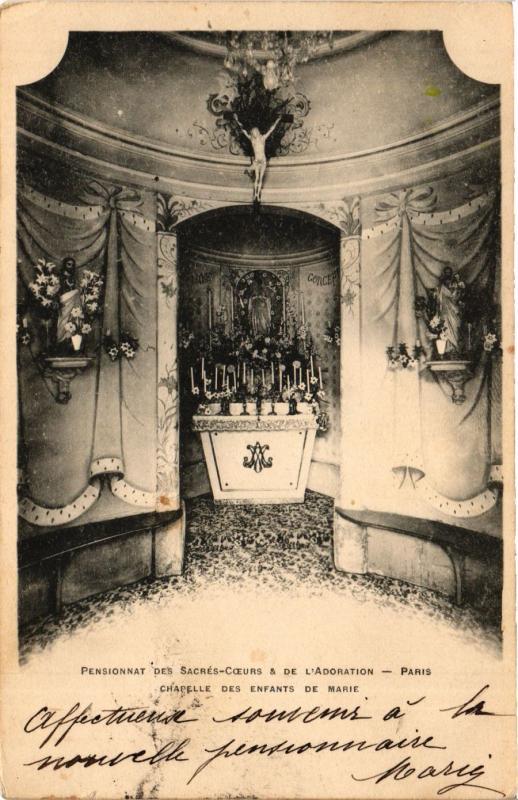 Carte postale ancienne Paris 12e-Chapelle des enfants de Marie à Paris 12e
