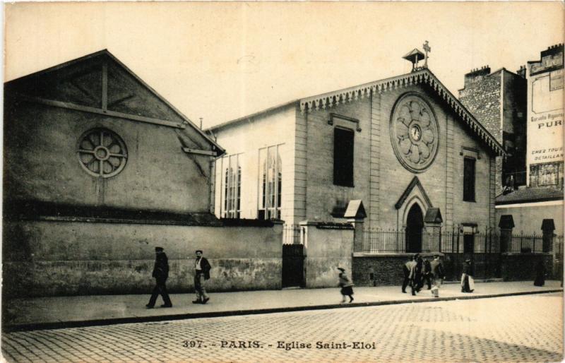 Carte postale ancienne Paris 12e-Eglise Saint Eloi à Paris 12e