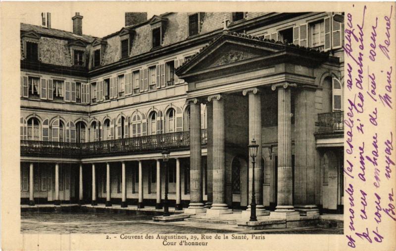 Carte postale ancienne Paris 13e Paris-Couvent des Augustines,29, Rue de la Santé-Paris à Paris 13e