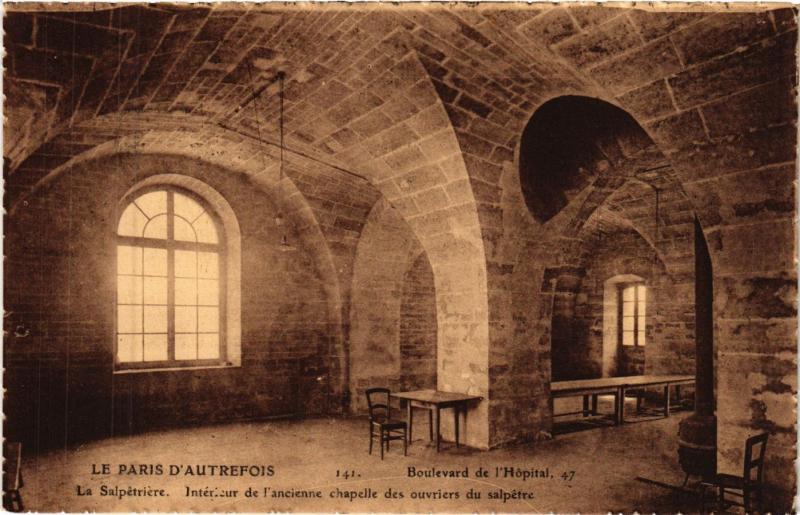 Carte postale ancienne Paris 13e Paris-La Salpétriére-Boulevard de l'Hopital à Paris 13e
