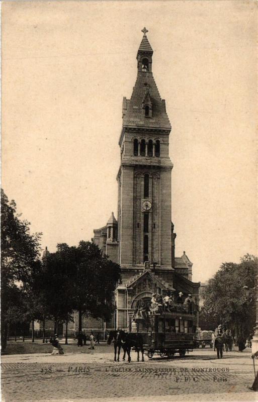 Carte postale ancienne L'Eglise Saint-Pierre de Montrouge à Paris 14e