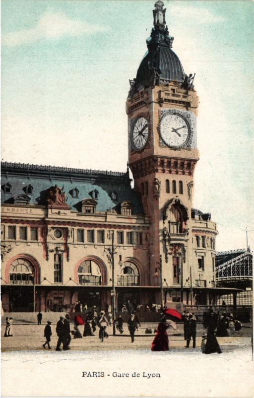 Carte postale ancienne Paris 12e-Gare de Lyon à Paris 12e